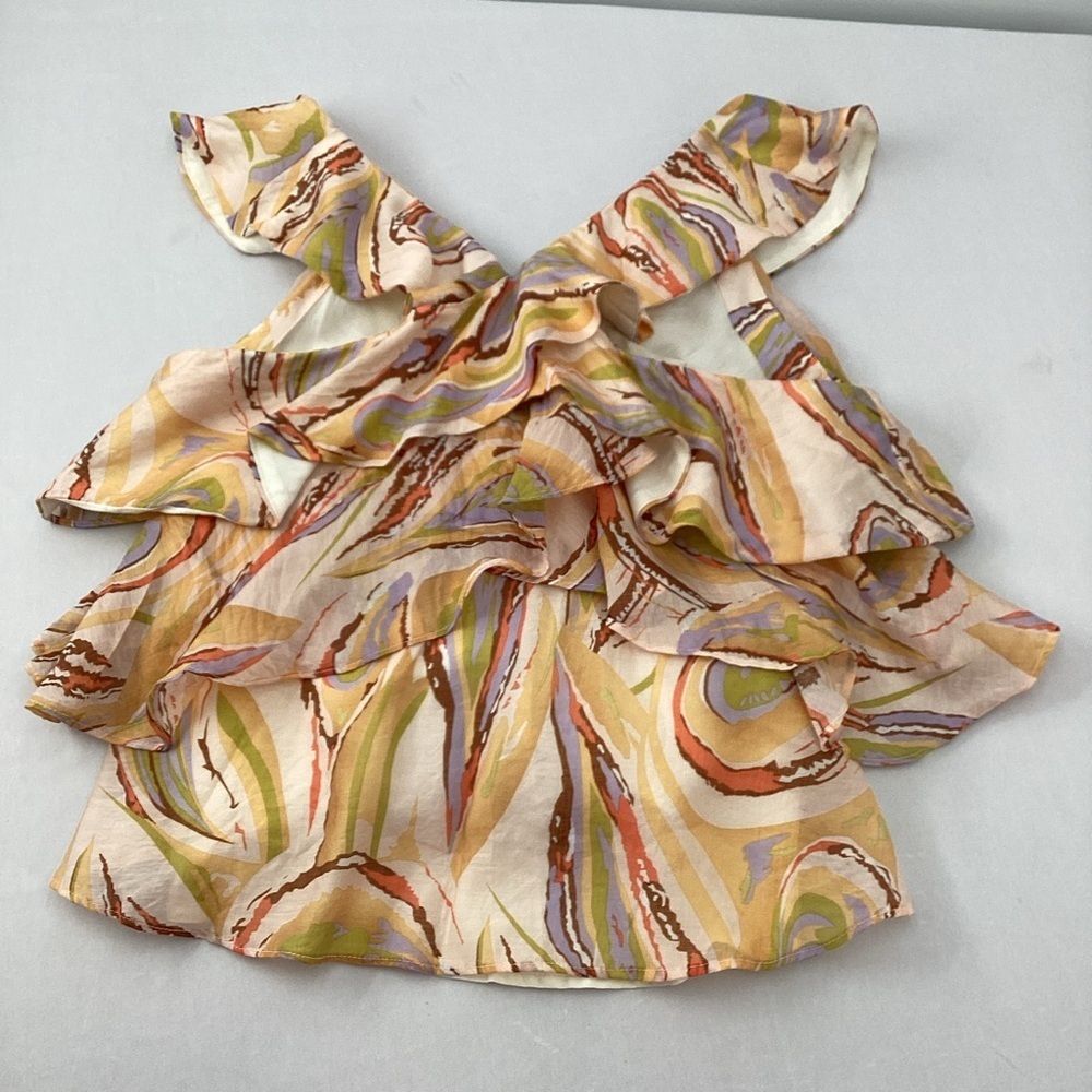 By Together Multicolor Ruffled Blouse - Picture 3 of 13